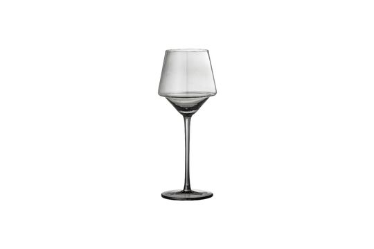 Set van 4 grijze wijnglazen in Yvette-glas