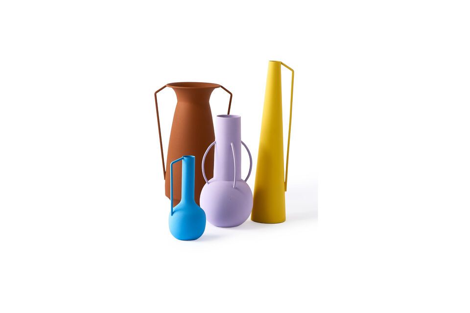 Set van 4 veelkleurige gerecycled ijzeren vazen h45cm Morning Roman Pols Potten