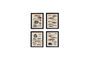 Miniatuur Set van 4 zwarte Renard houten frames Productfoto