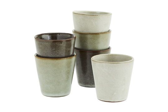 Set van 6 keramische kopjes Higge