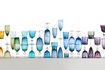 Miniatuur Set van 6 veelkleurige glazen met vierkante motieven Tuimelaar 2