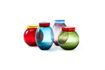 Miniatuur Sets van 4 Opgeblazen veelkleurige glazen potten 1