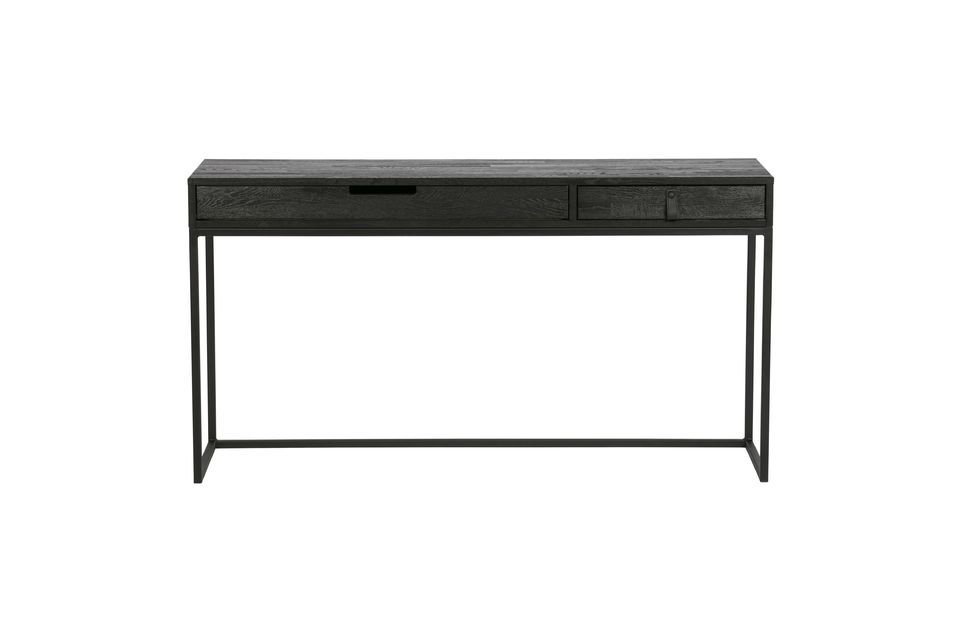 Silas zwart houten bureau Woood