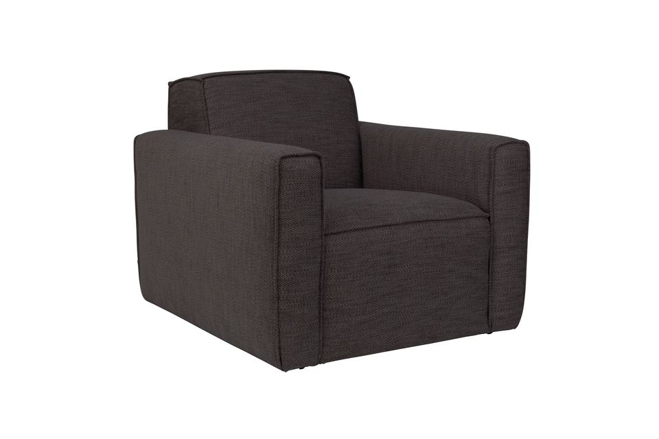 Sofa Bor 1 Zitplaats Antraciet Zuiver