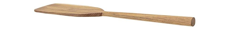 Benadrukte materialen Spatel, Bruin, Teakhout