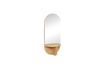 Miniatuur Spiegel met beige houten plank Nomade 3