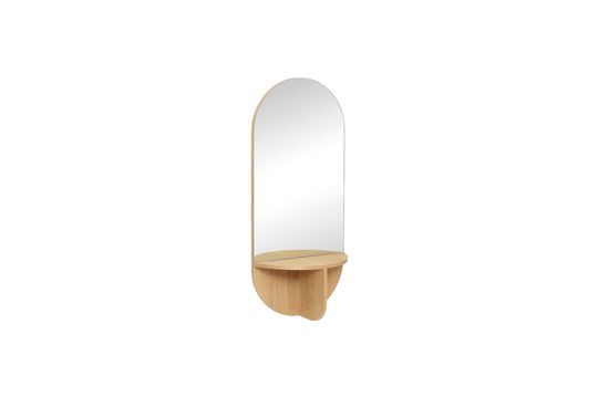 Spiegel met beige houten plank Nomade