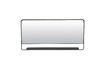 Miniatuur Spiegel met zwarte metalen plank Chic 4