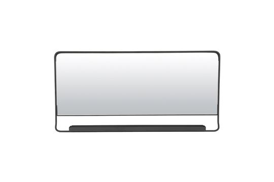 Spiegel met zwarte metalen plank Chic