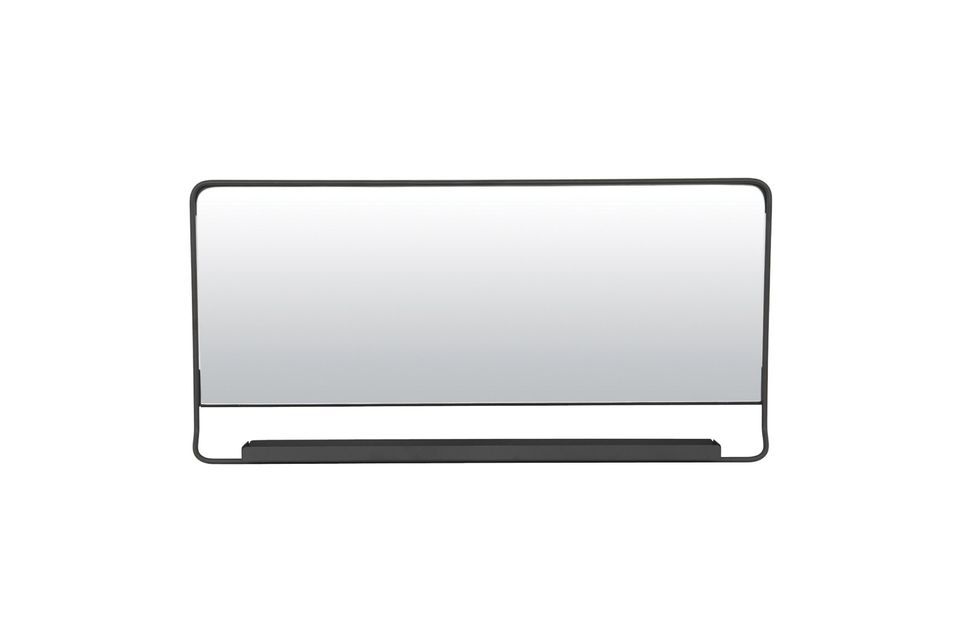 Spiegel met zwarte metalen plank Chic - 2
