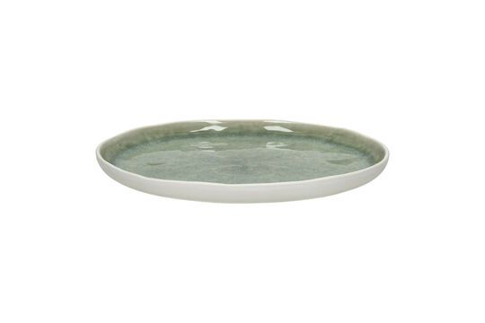 Spiro wit en lichtgroen porseleinen dessertbord