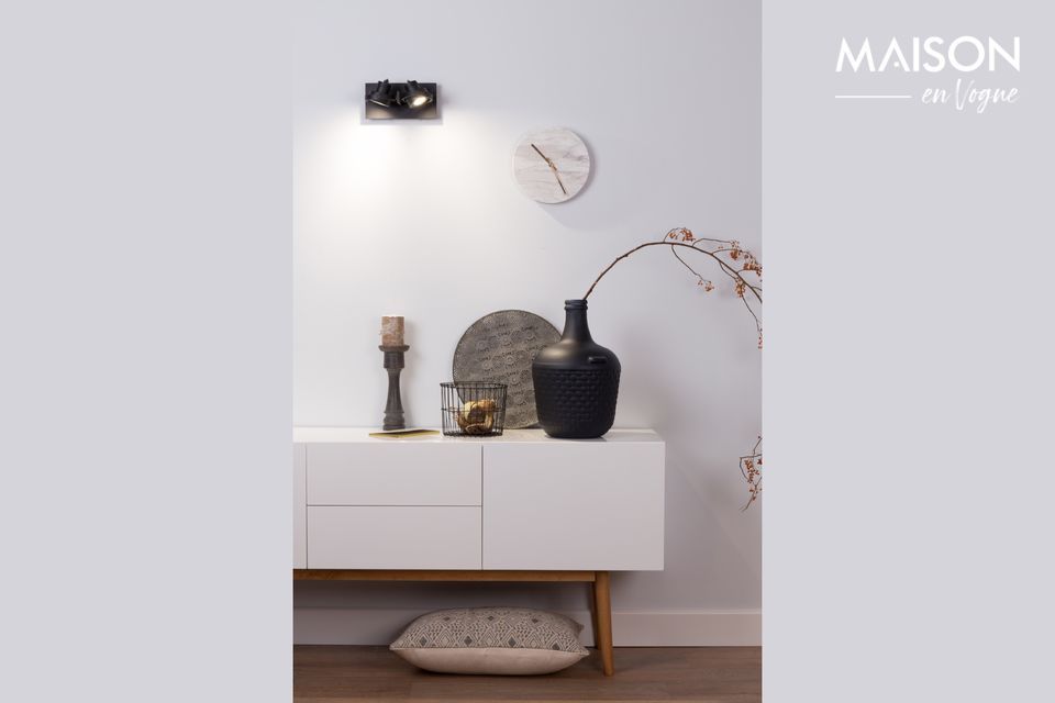 Verlicht uw interieur met de dubbele schijnwerper Light Luci-2 Dtw zwart