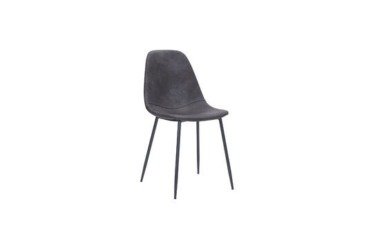 Stoel in grijze lederlook Found Productfoto