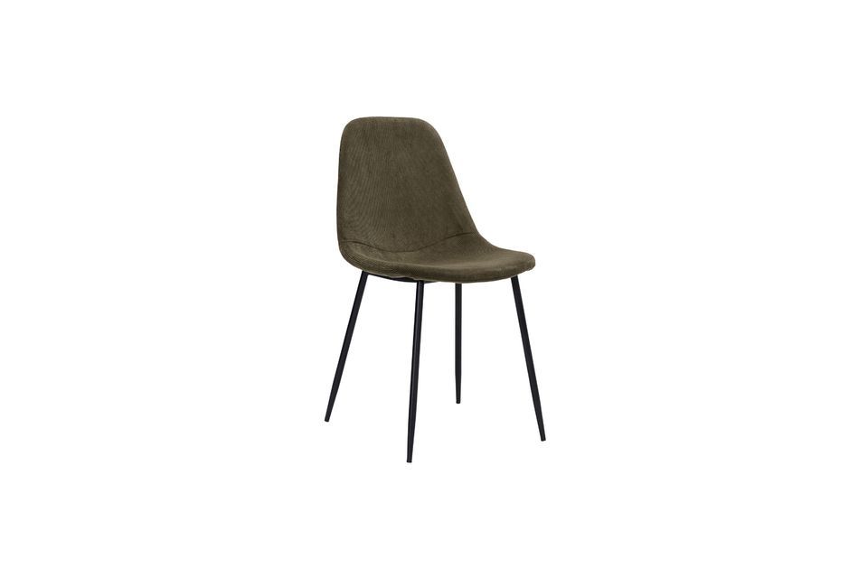 Stoel in groen polyester velours Found House Doctor
