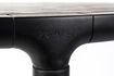 Miniatuur Storm zwarte houten ronde tafel D128 9