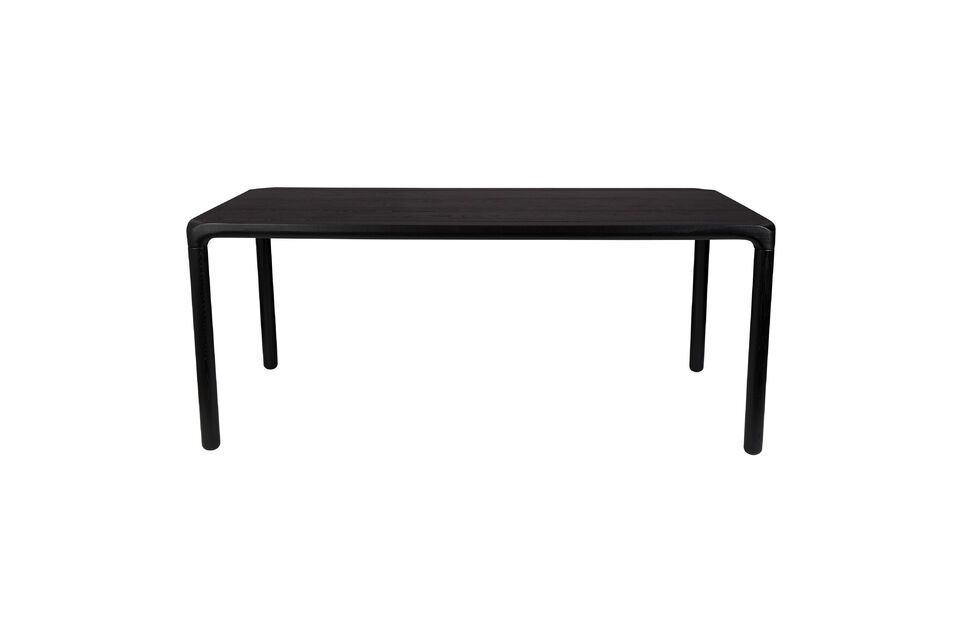 Storm zwarte houten tafel 180X90 - 7