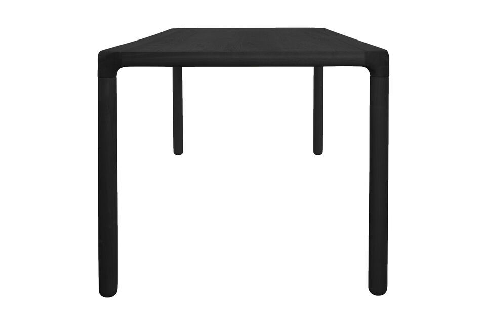 Storm zwarte houten tafel 220X90 - 8