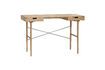 Miniatuur Studio licht eiken fineer bureau 1