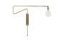 Miniatuur Swing verguld metalen wandlamp Productfoto