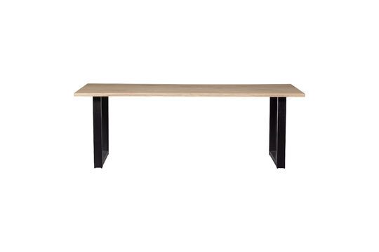 Tafel 199x90 in beige massief eiken met U-vormige poten Tablo Productfoto