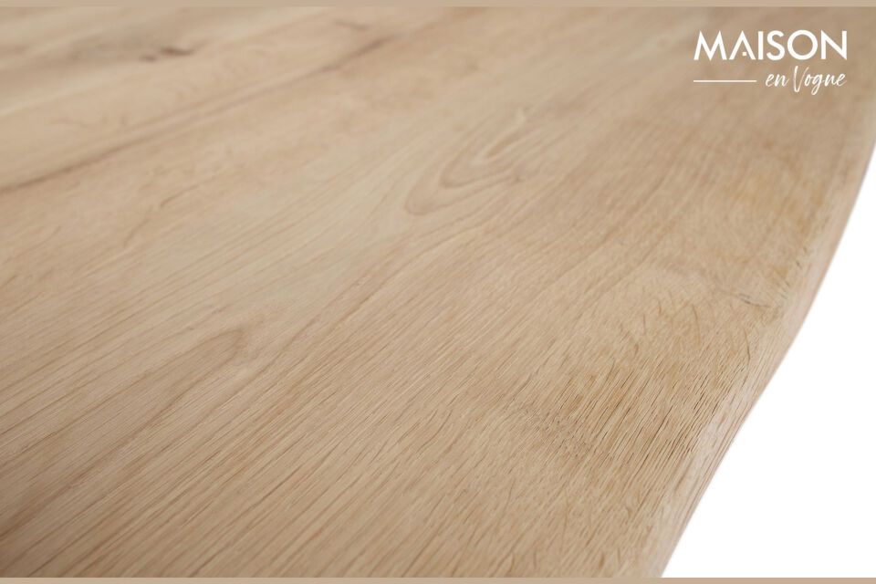 Breng een vleugje authenticiteit in uw eetkamer met het Tablo massief eiken tafelblad van WOOD