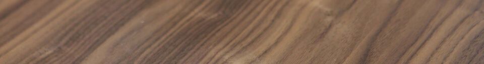 Benadrukte materialen Tafelblad 200 x 90 in bruin hout Tablo