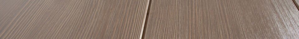 Benadrukte materialen Tafelblad 220 x 90 in beige hout Tablo