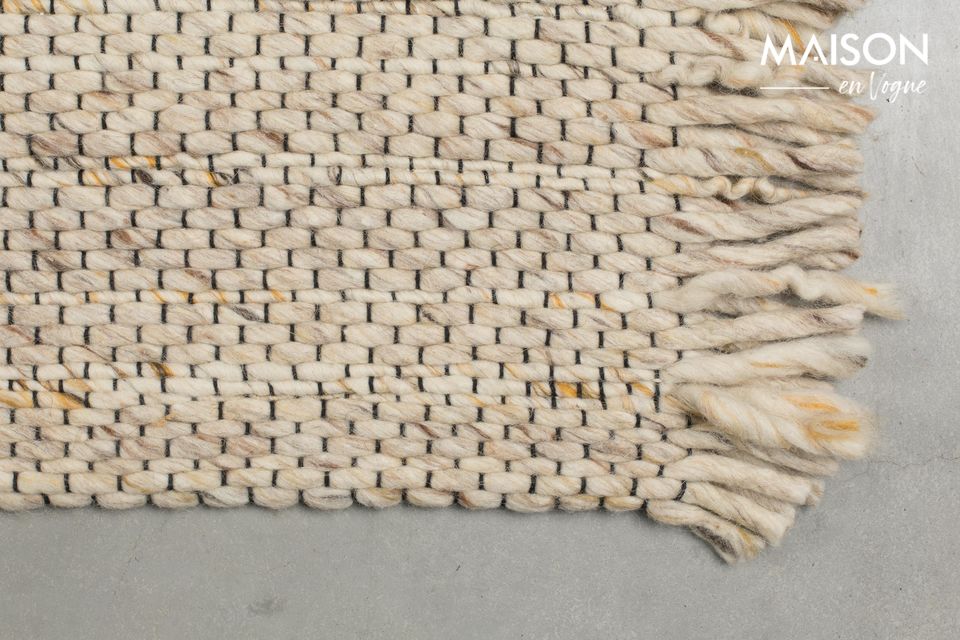 De achterkant van de mat is gemaakt van katoen met een latex afwerking om uitglijden te voorkomen