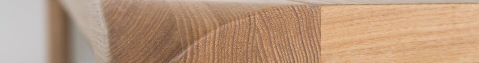 Benadrukte materialen Tavolo di legno beige Storm 160X90