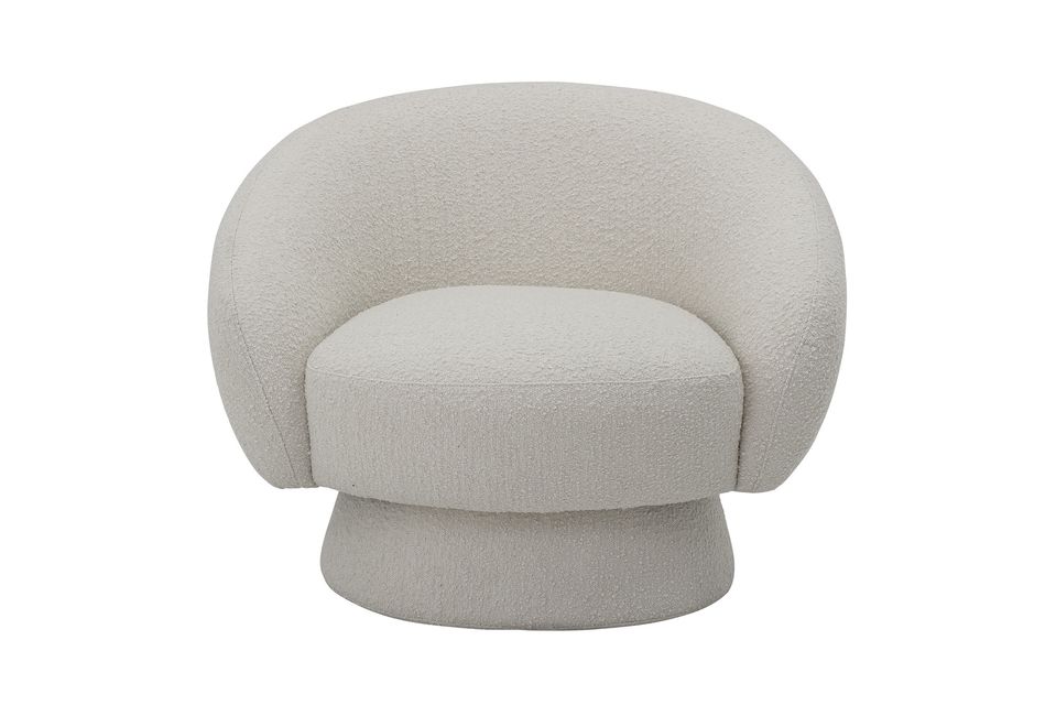 witte fauteuil Bloomingville - 93cm | Maison en Vogue