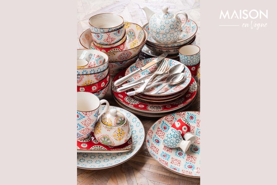 Schattig individueel keramisch theeservies