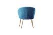Miniatuur Thenay polyester blauwe fauteuil 4
