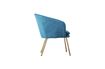 Miniatuur Thenay polyester blauwe fauteuil 5