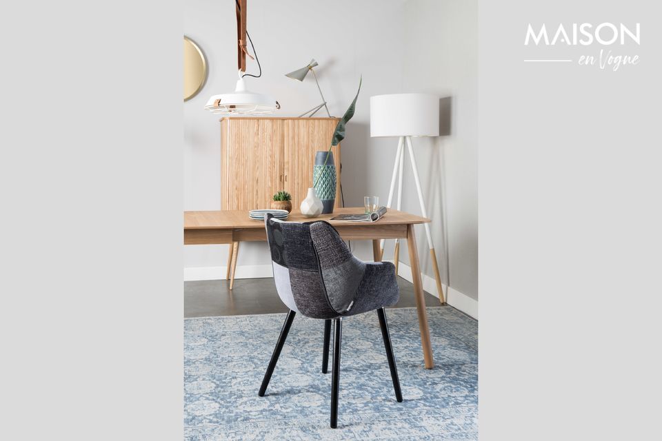 Twaalf Grijze Patchwork fauteuil Zuiver