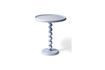 Miniatuur Twister lichtblauw gegoten aluminium bijzettafeltje 1
