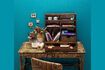 Miniatuur Veracruz bruin rotan bureau 2