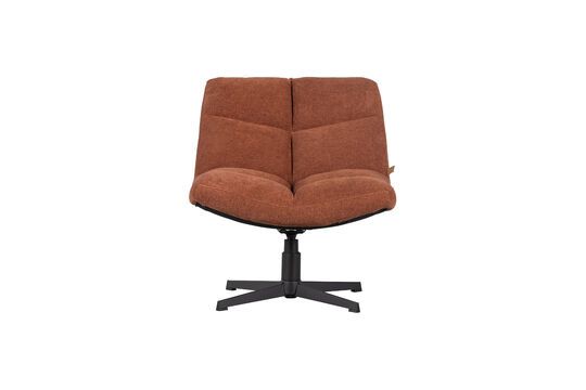Vinny terracotta fauteuil met schapenvachteffect Productfoto