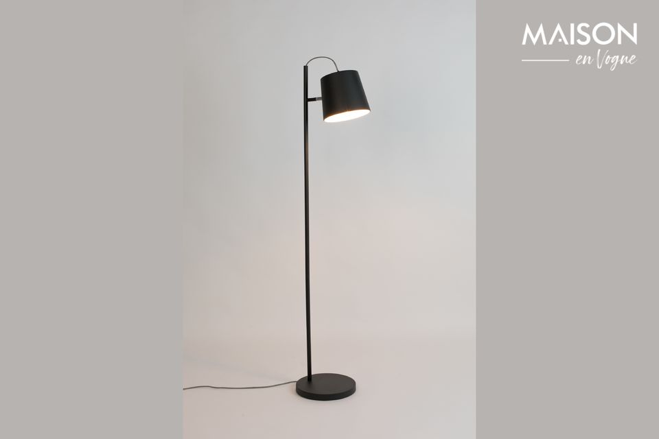 Vloerlamp Gesp van de kop van de lamp zwart Zuiver