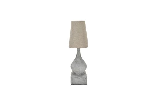 Vloerlamp van cement in saliegrijs