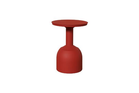 Vormen rood metalen bijzettafeltje