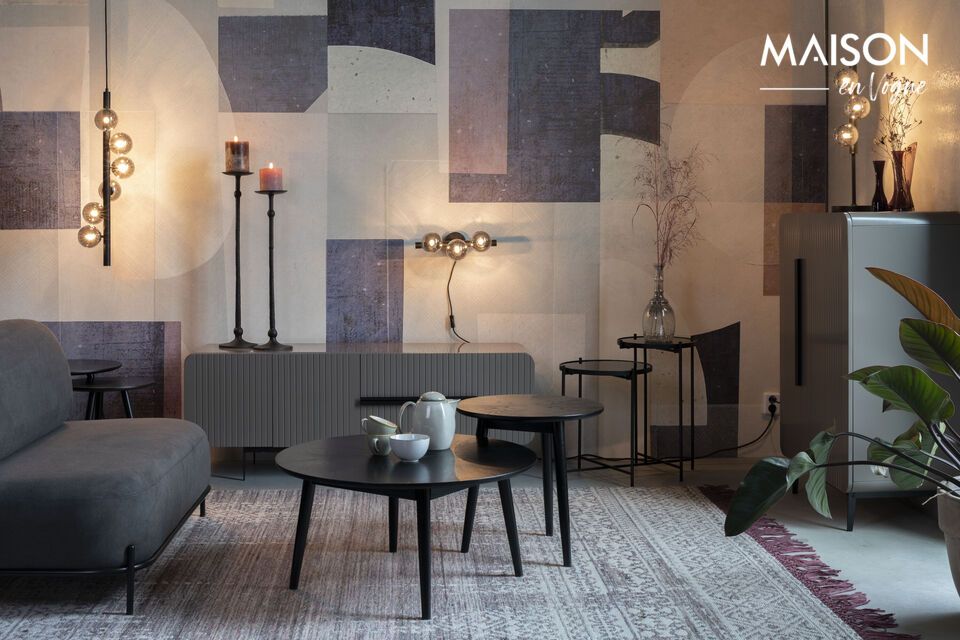 Ontdek elegantie en functionaliteit gecombineerd in onze nieuwe Monica wandlamp van zwart glas