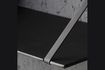 Miniatuur Wandplank van zwart aluminium Lemmy 2