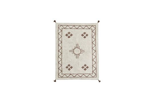 Wit getuft katoenen tapijt Trinita Productfoto