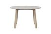 Miniatuur Witte eiken verlengbare eettafel Sydney 1
