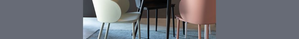 Benadrukte materialen Witte Gigi-stoel