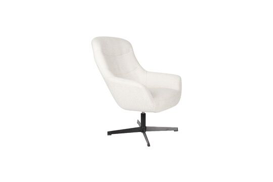 Witte kunststof fauteuil Yuki