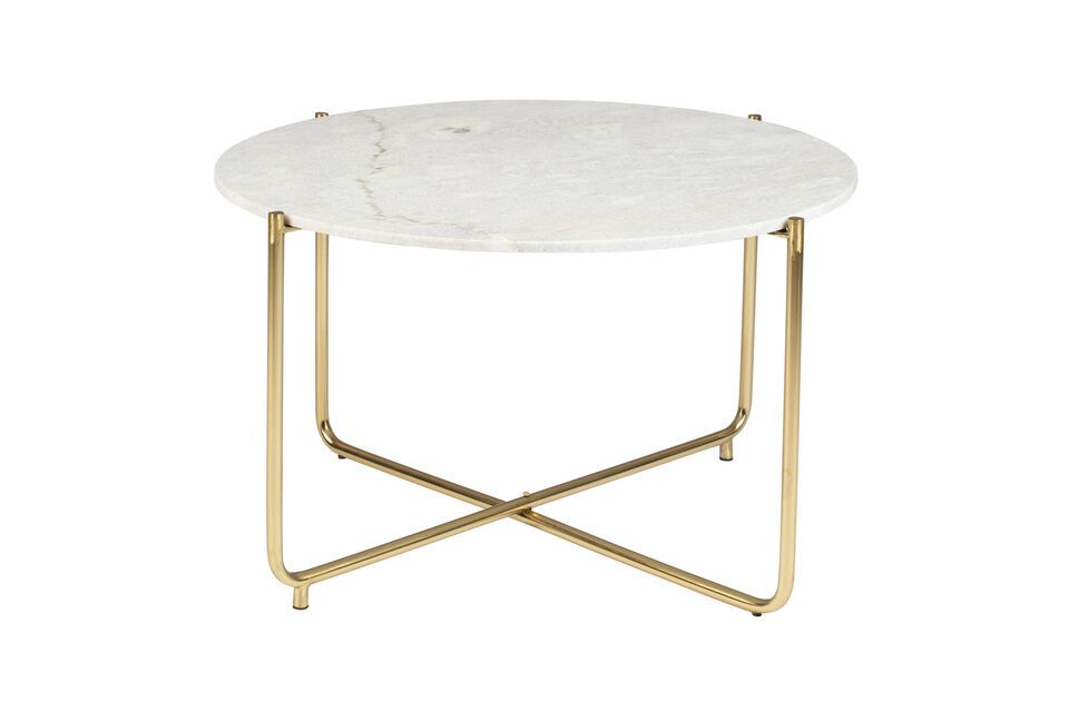 Witte marmeren salontafel Timpa White Label