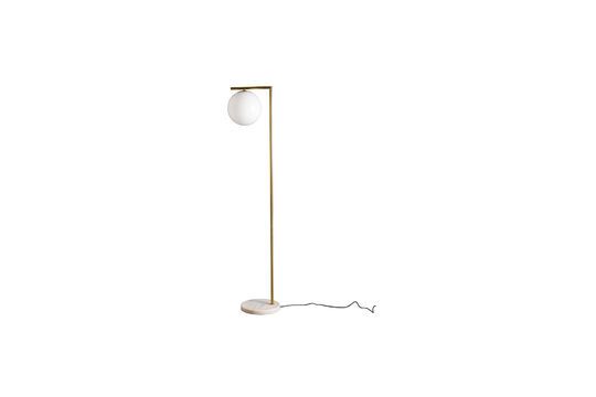 Witte marmeren vloerlamp Zora