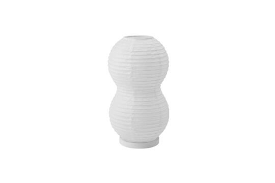 Witte papieren tafellamp Twist Puff