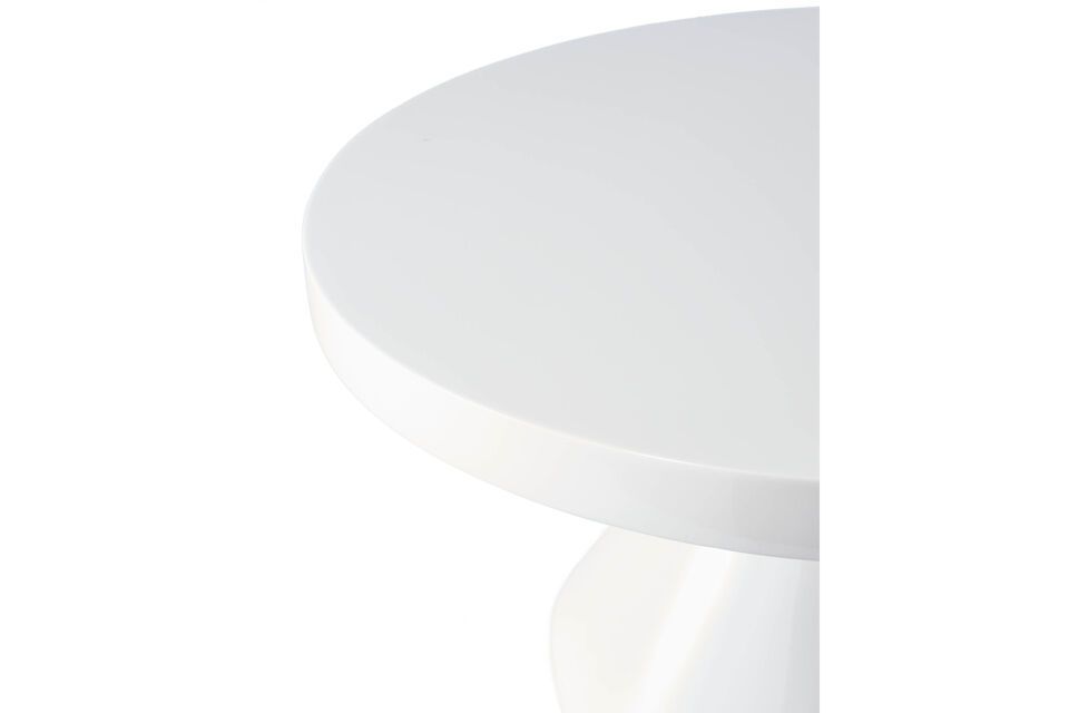 Witte polyester salontafel Zig Zag - 6